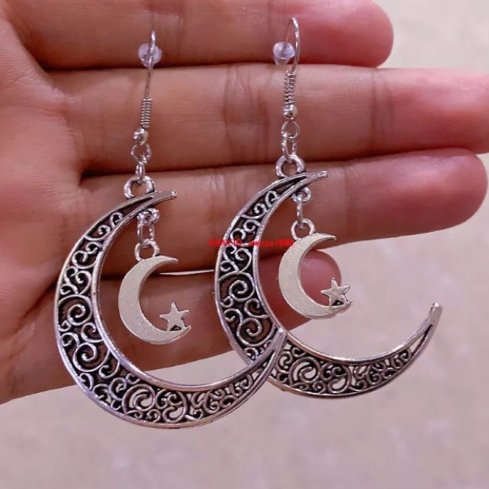 NWT MOON & STAR EARRINGS